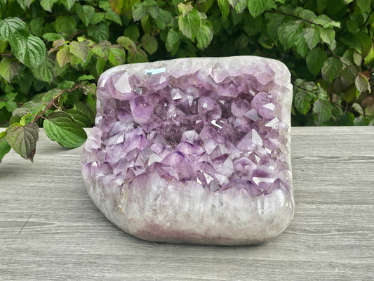 Large Brazilian Crystal Cluster of excellent quality and fully polished sides