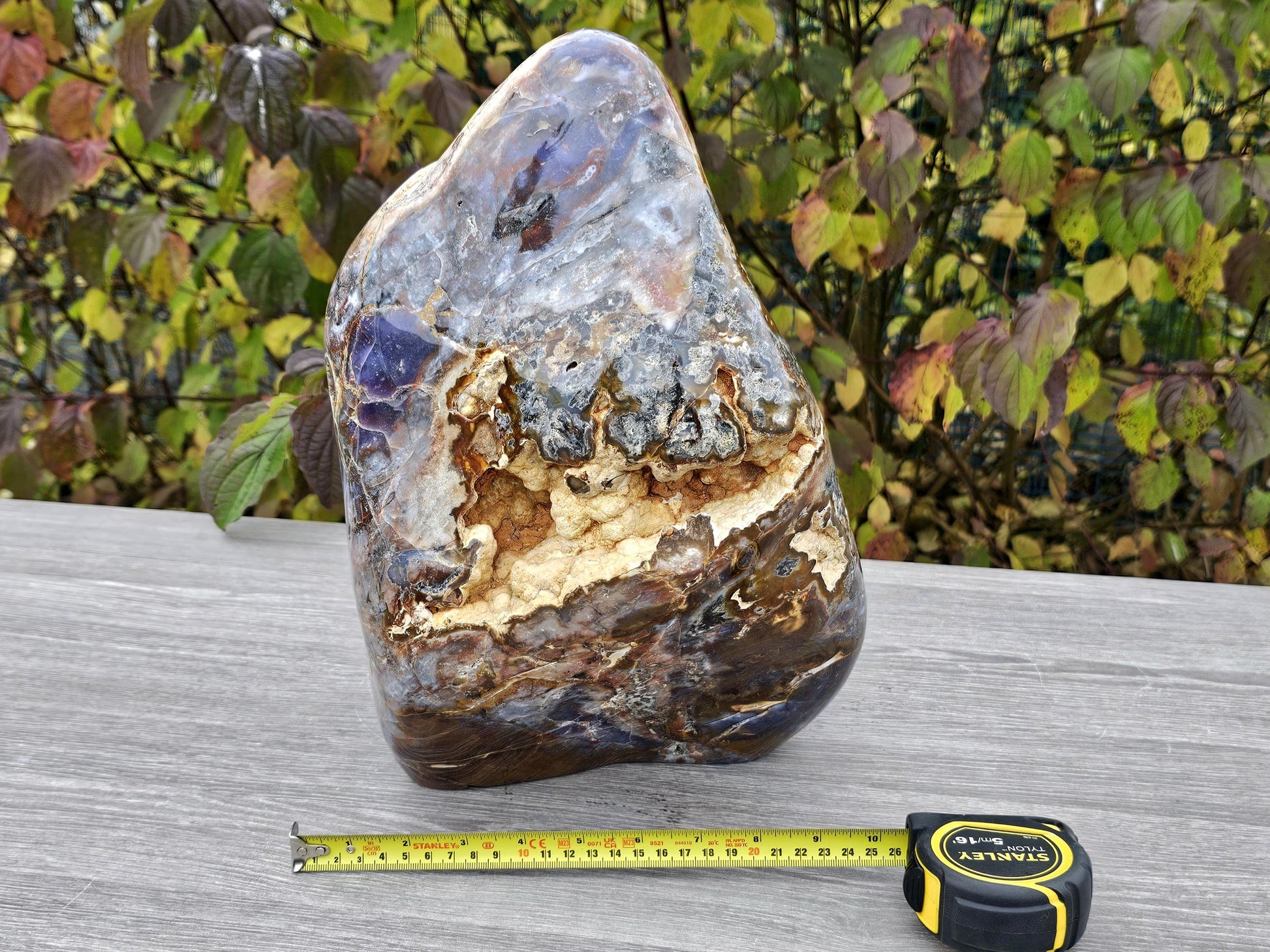 Massive 19.8 KG Violet Agate crystal for decor and collectors