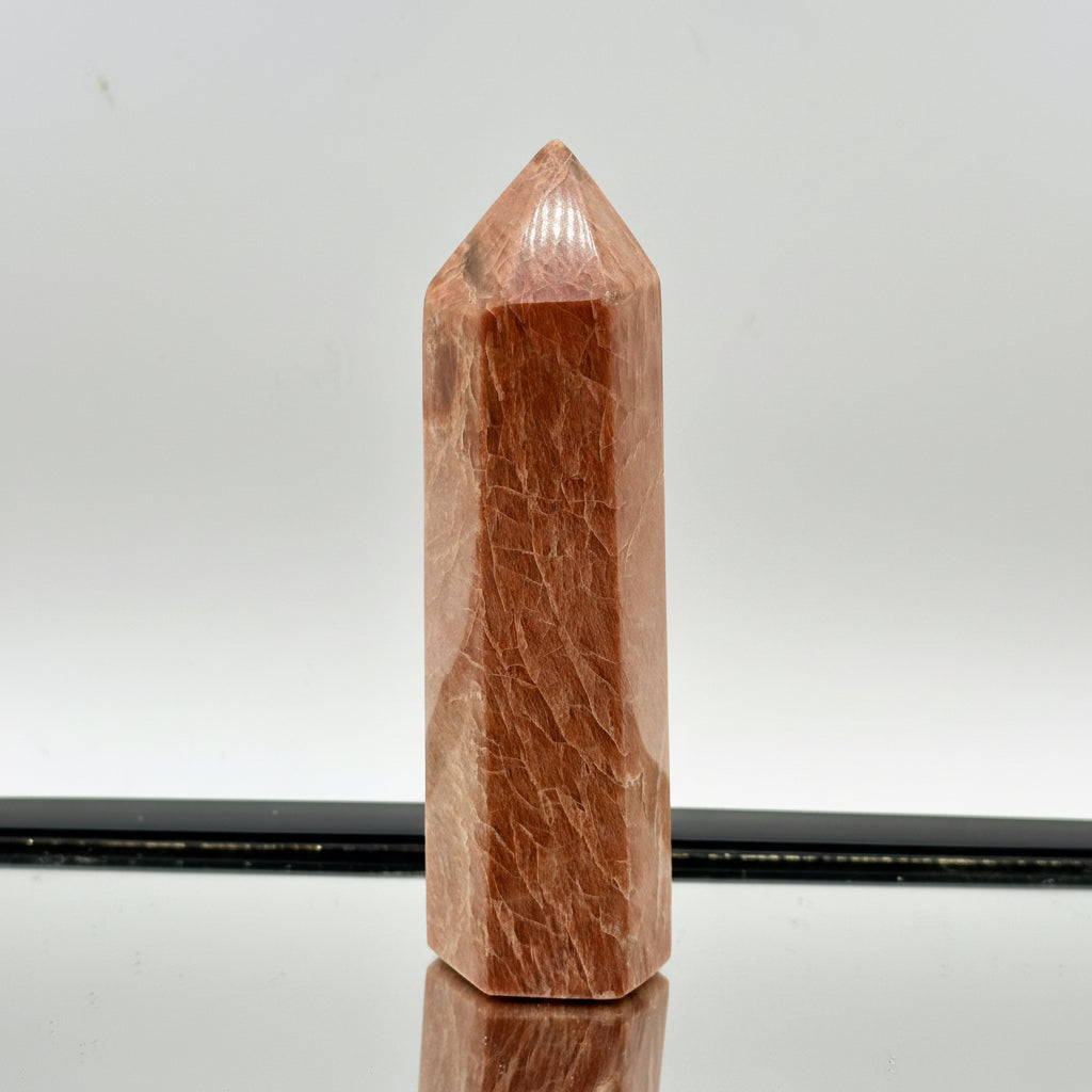 Peach Moonstone Crystal Prism #2