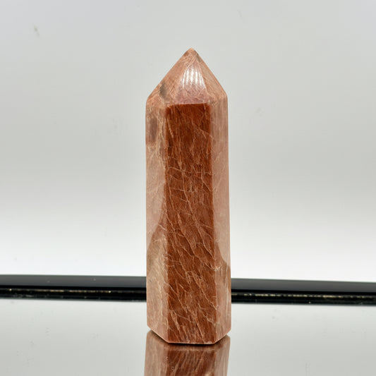 Peach Moonstone Crystal Prism #2