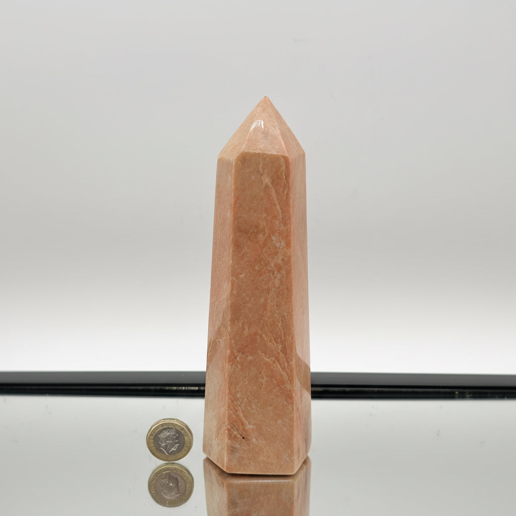 Peach Moonstone Crystal Tower Prism #3