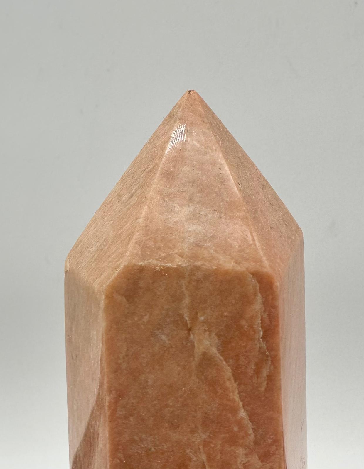 Peach Moonstone Crystal Tower Prism #3