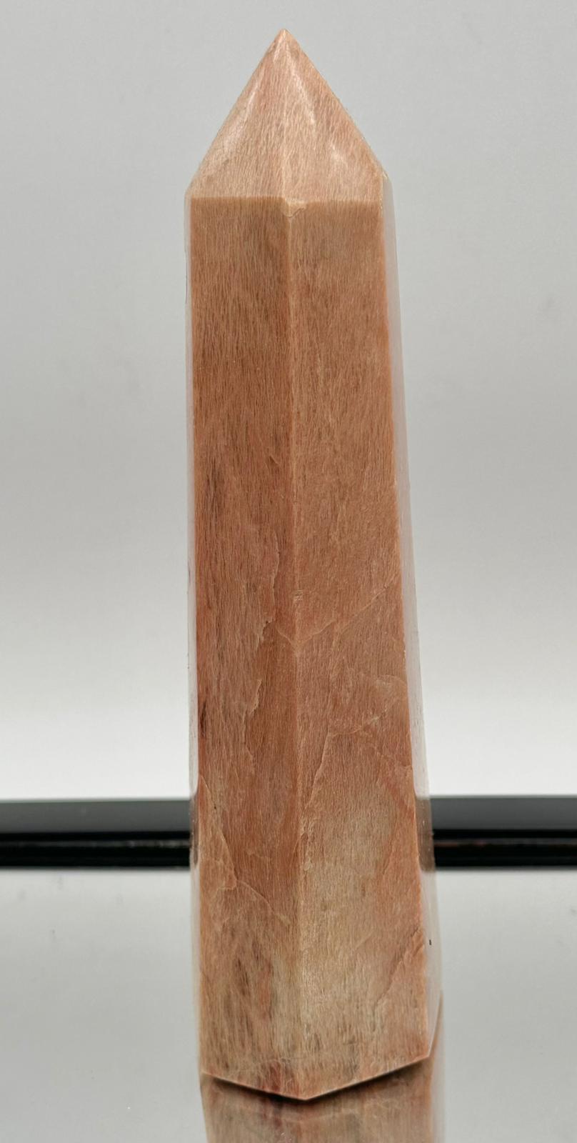 Peach Moonstone Crystal Tower Prism #3