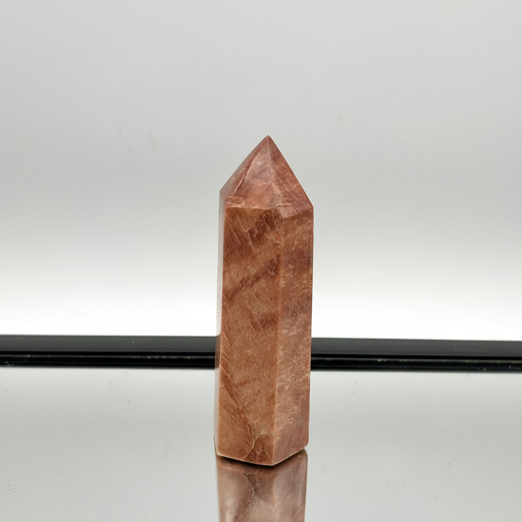 Peach Moonstone Crystal Tower Prism #4