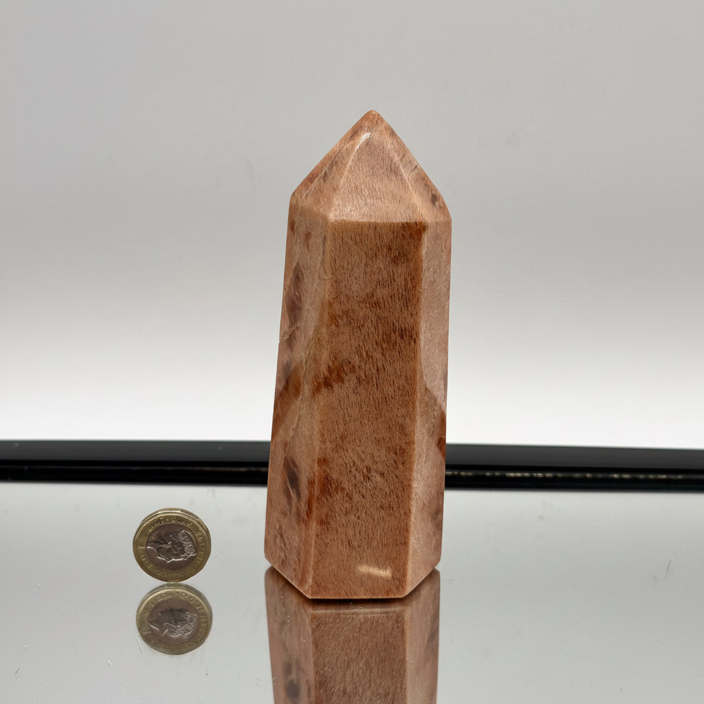 Peach Moonstone Crystal Prism #6