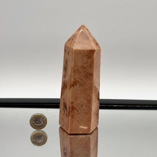 Peach Moonstone Crystal Prism #6