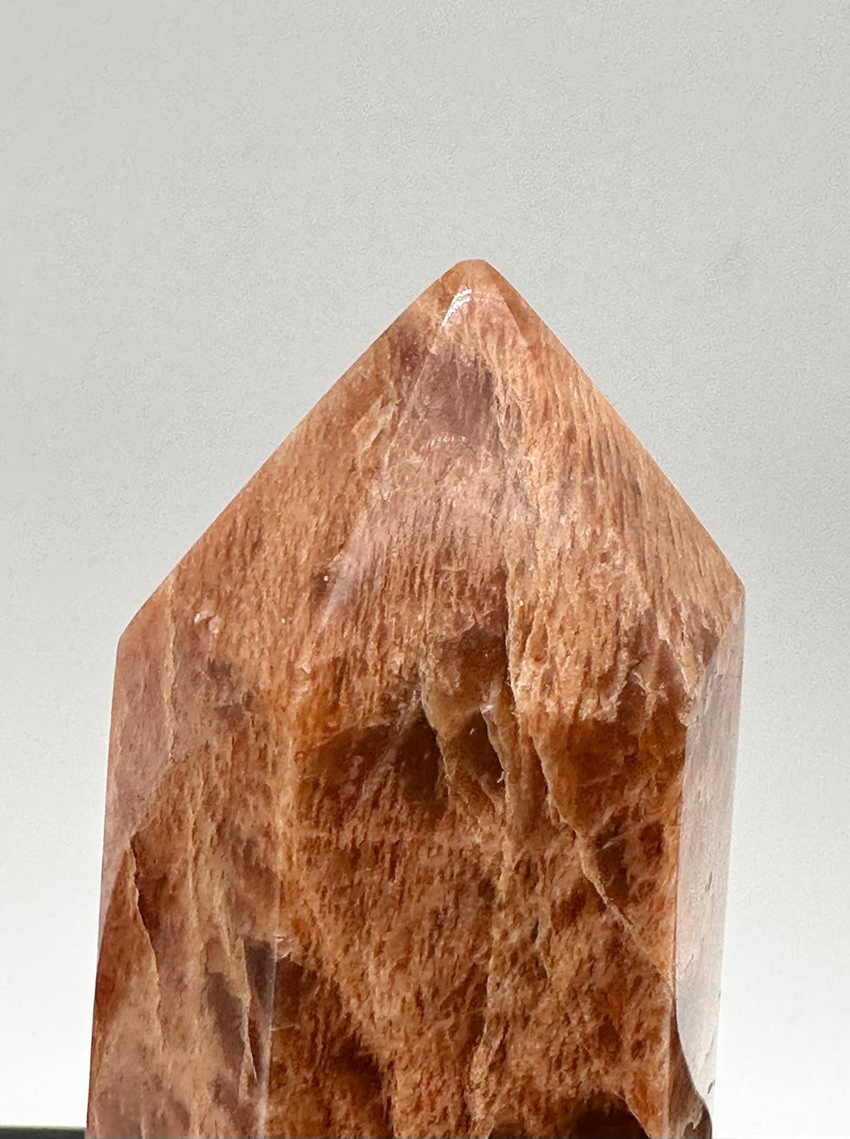 Peach Moonstone Crystal Prism #6