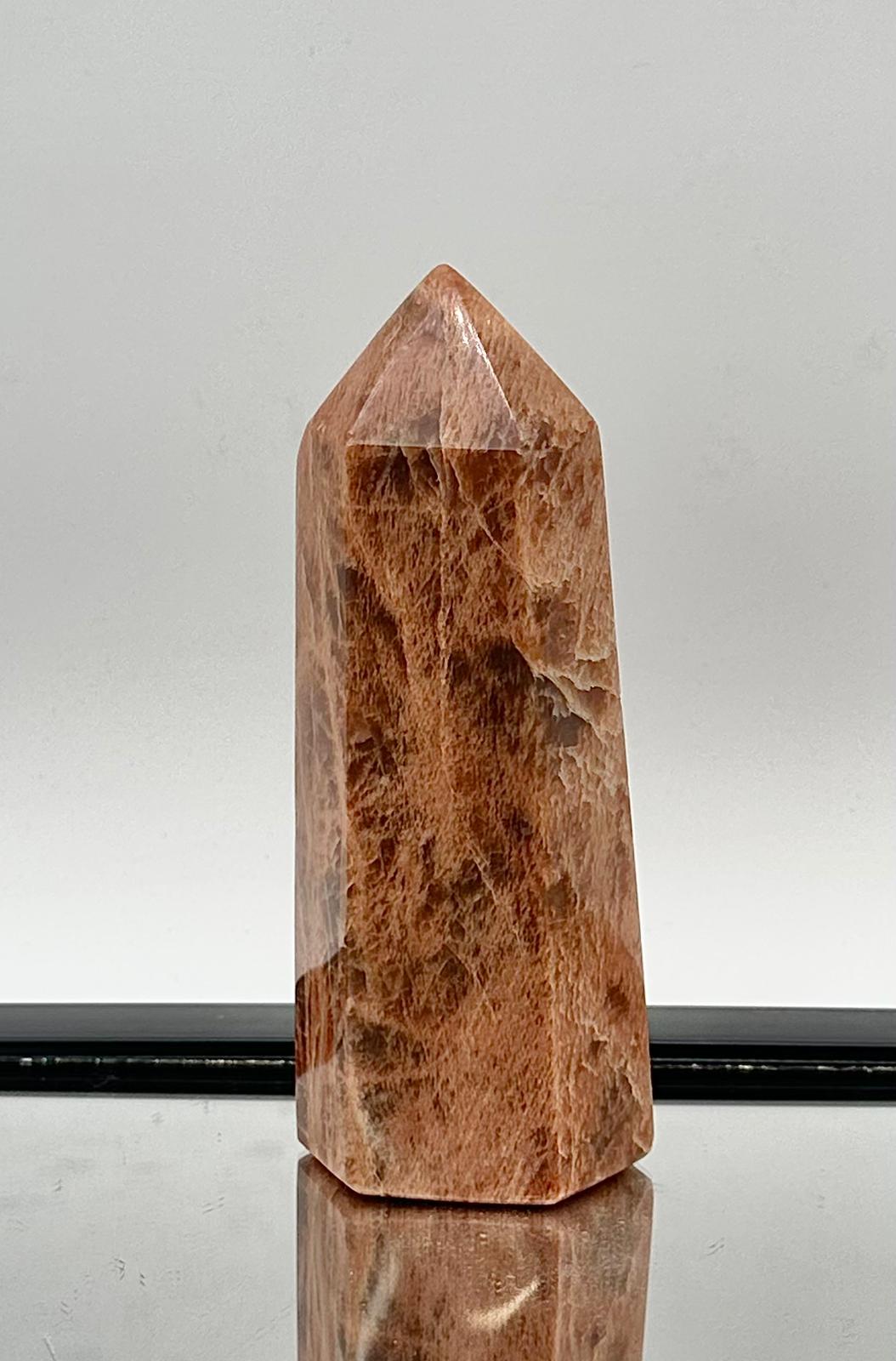 Peach Moonstone Crystal Prism #6