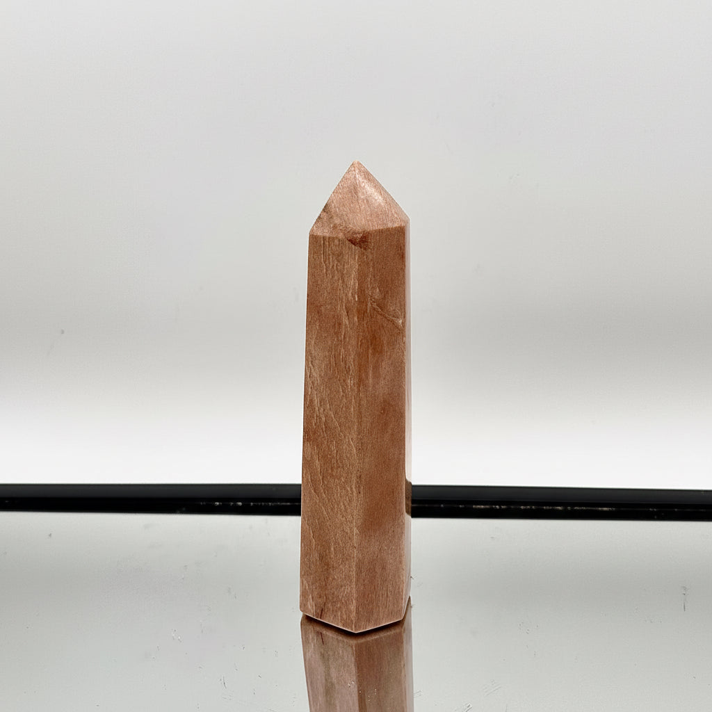 Peach Moonstone Crystal Prism #7