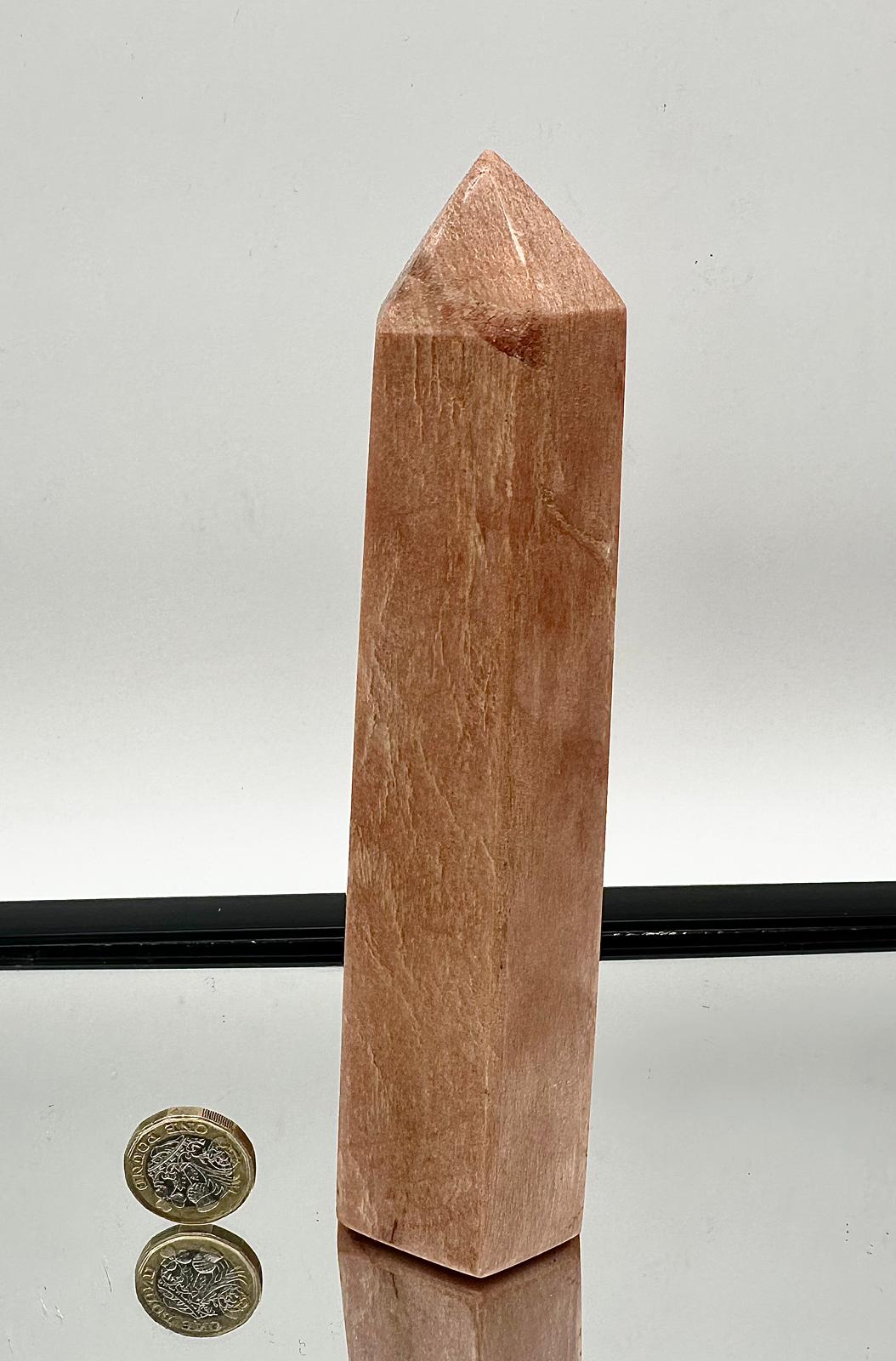 Peach Moonstone Crystal Prism #7