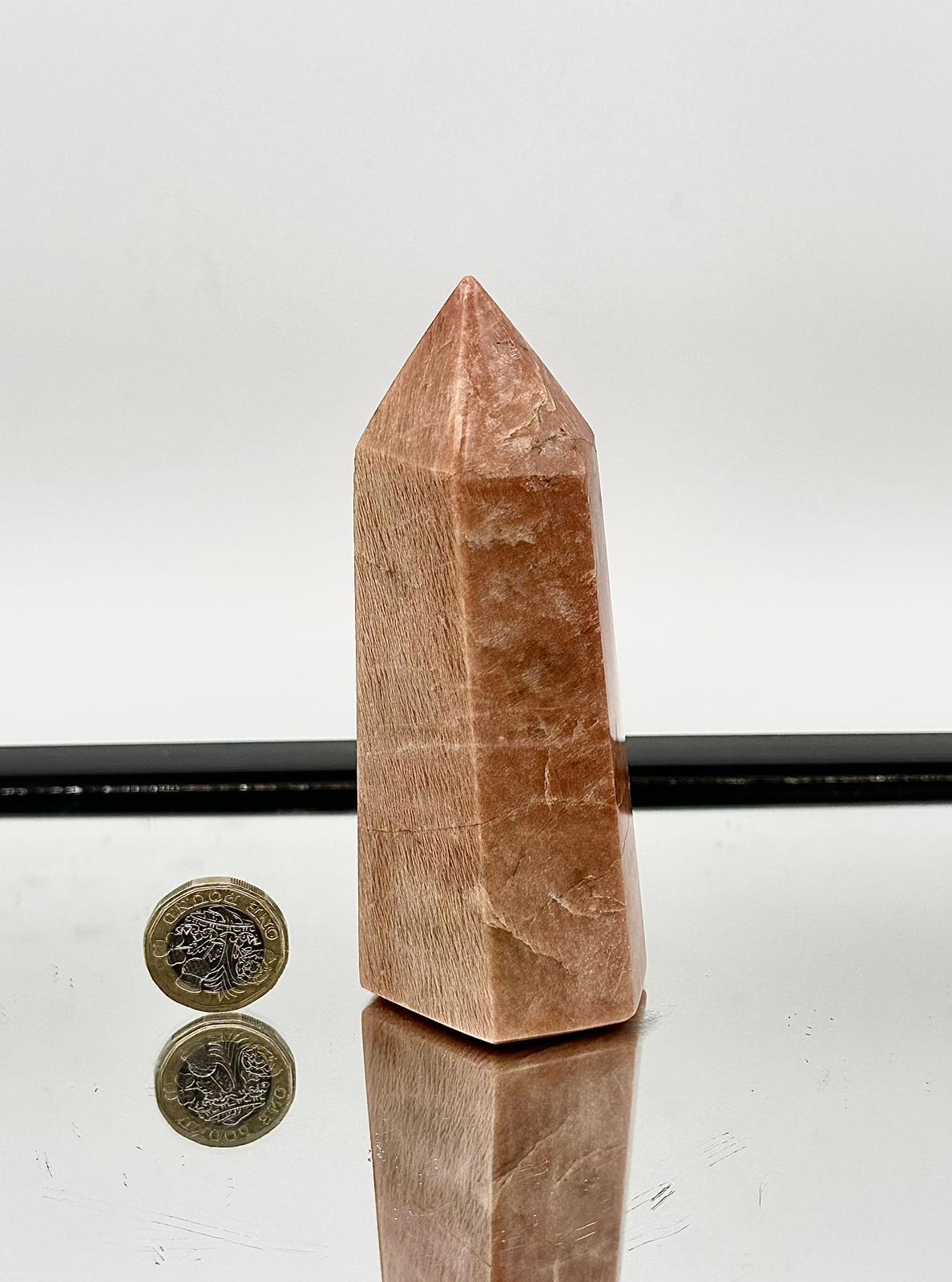 Orange Moonstone Crystal Tower Prism #8