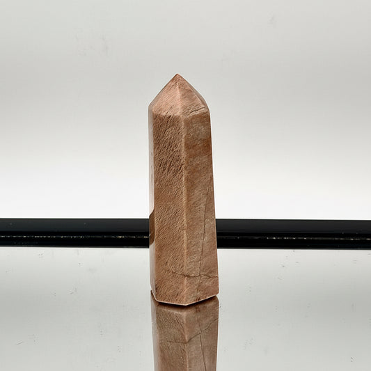 Peach Moonstone Crystal Prism Tower #11