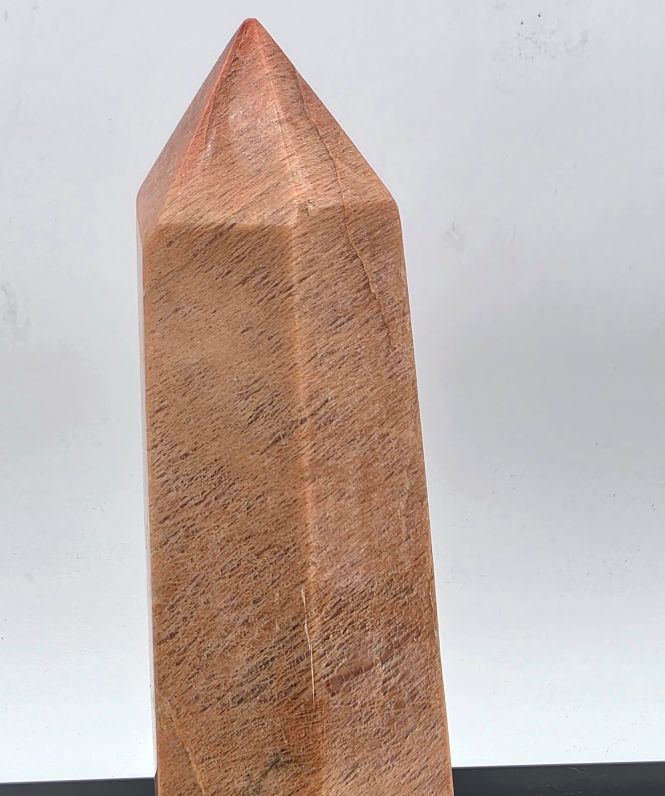 Peach Moonstone Crystal Tower Prism #12
