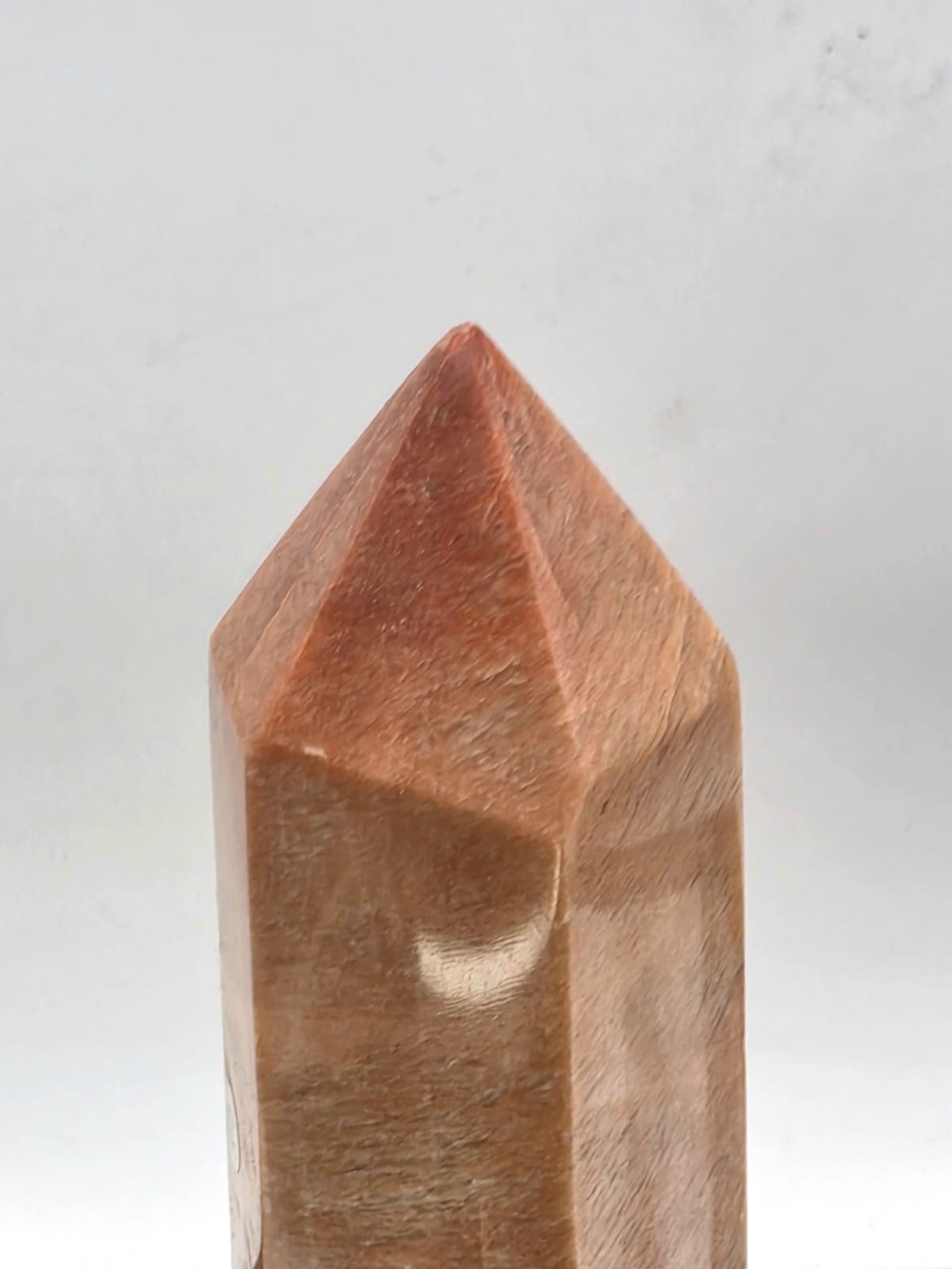 Peach Moonstone Crystal Tower Prism #12