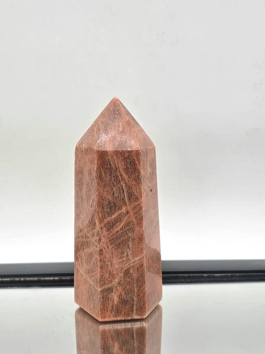 Peach Moonstone Crystal Tower #13