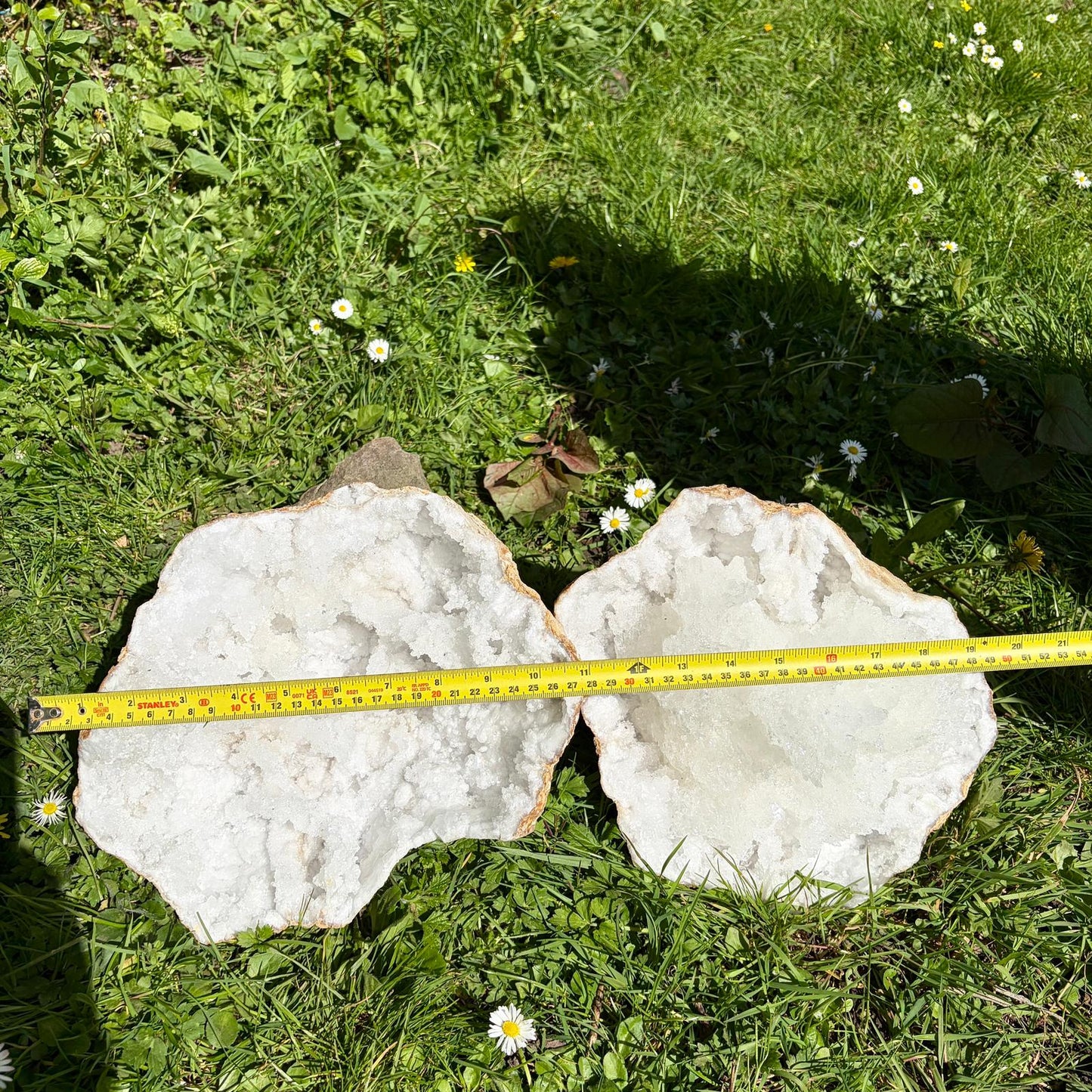 Extra Large Quartz & Selenite Crystal Geode – Natural Formation, Morocco