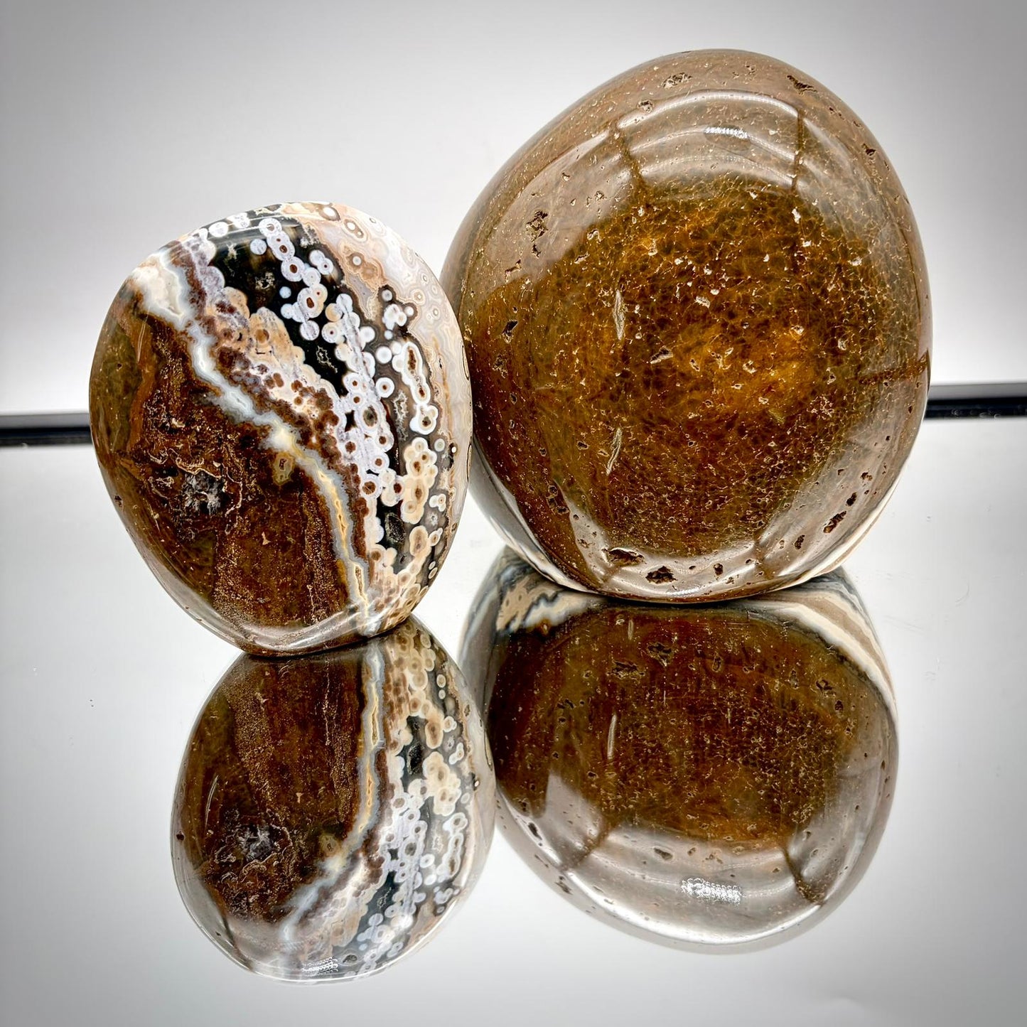 Ocean Jasper Freeform Pair – Matching Crystal Decor Statement #1