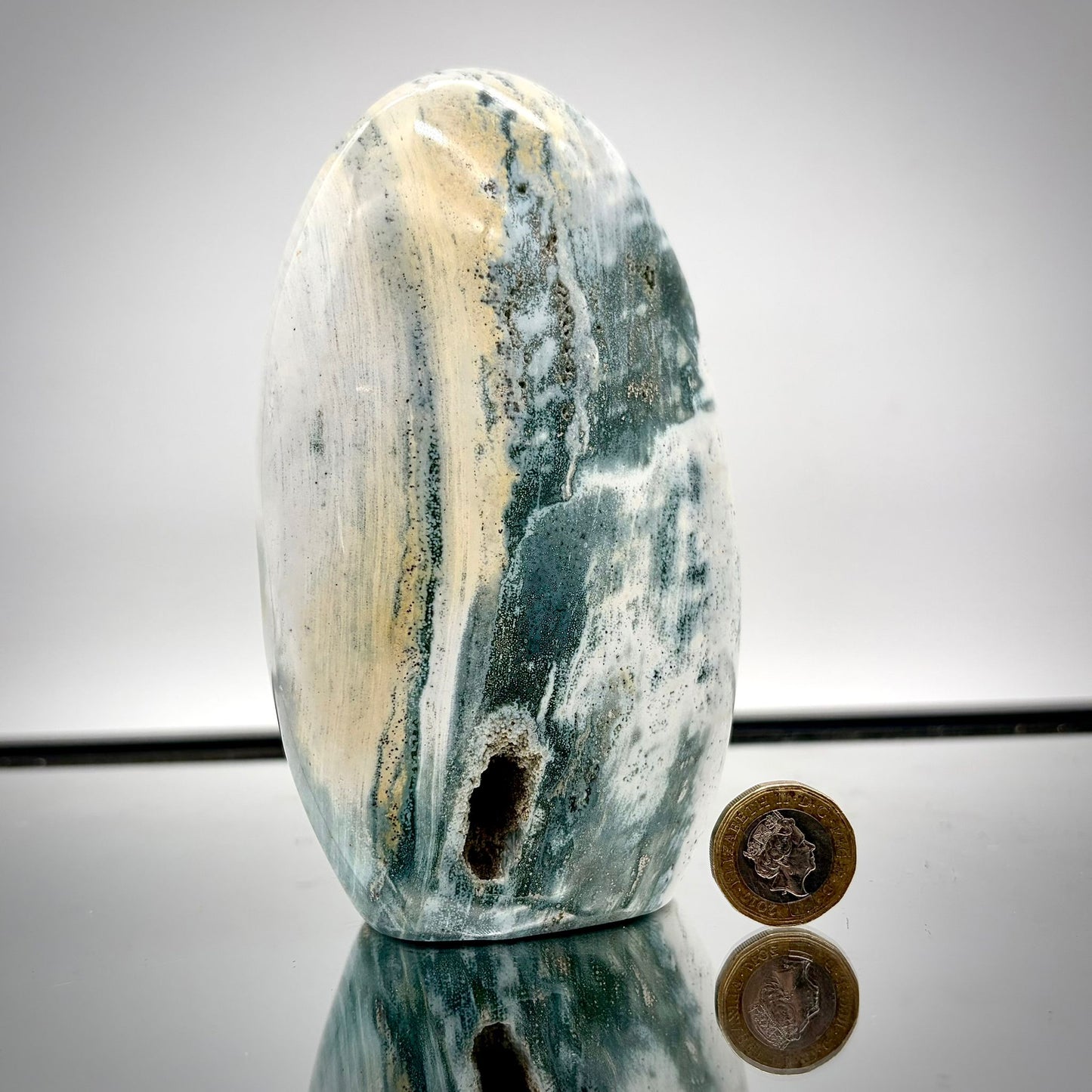 Ocean Jasper Freeform Pair – Matching Crystal Decor #3