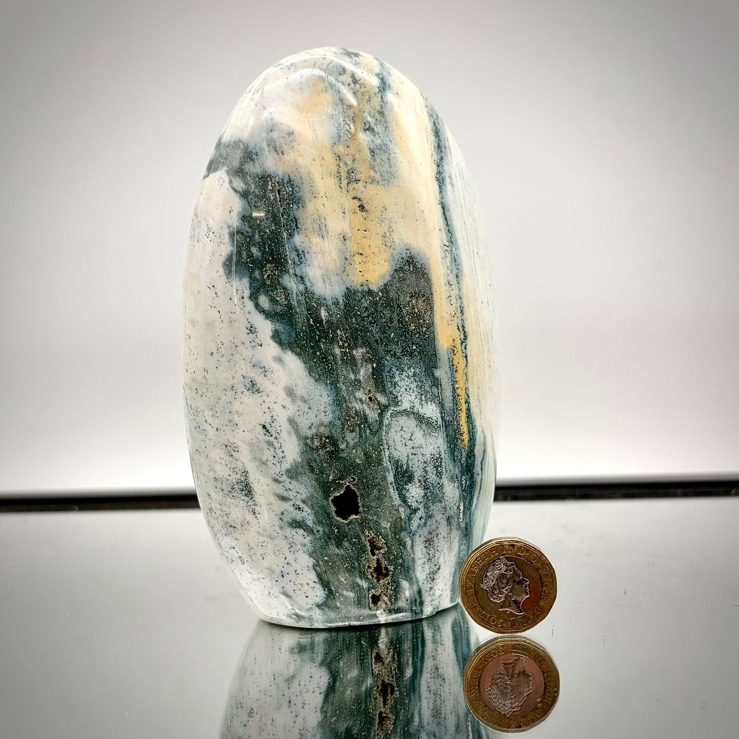 Ocean Jasper Freeform Pair – Matching Crystal Decor #3