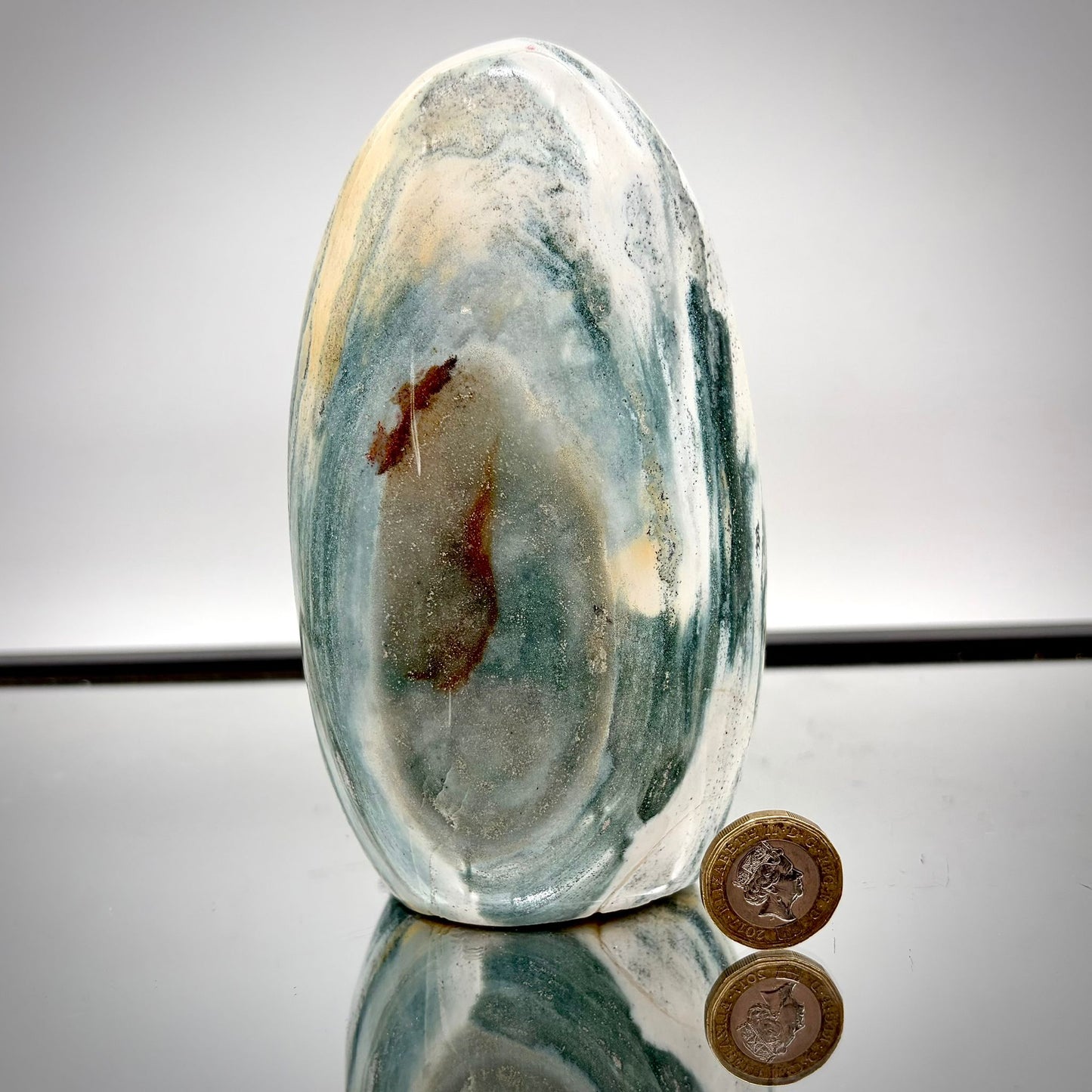 Ocean Jasper Freeform Pair – Matching Crystal Decor #3