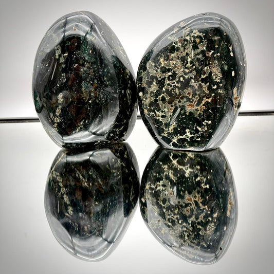 Ocean Jasper Freeform Pair – Matching Crystal Decor #4