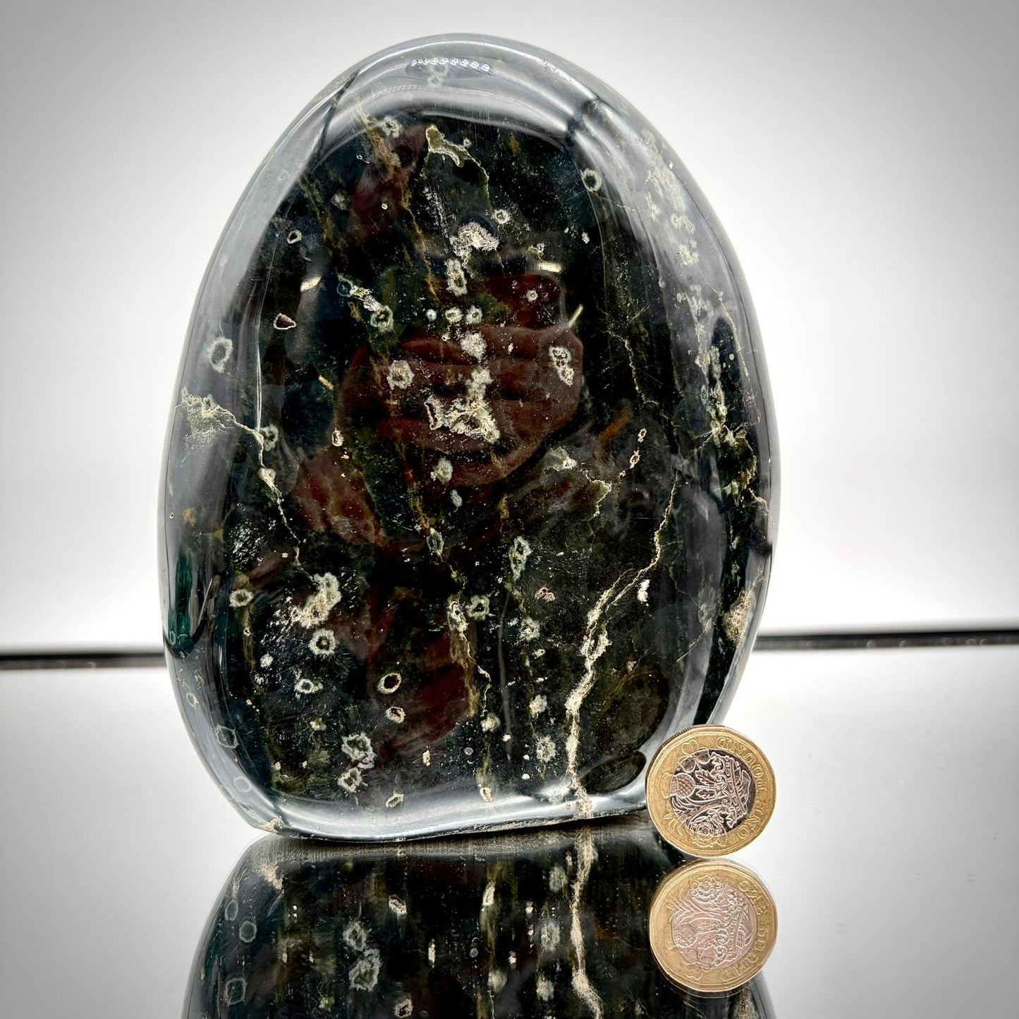 Ocean Jasper Freeform Pair – Matching Crystal Decor #4