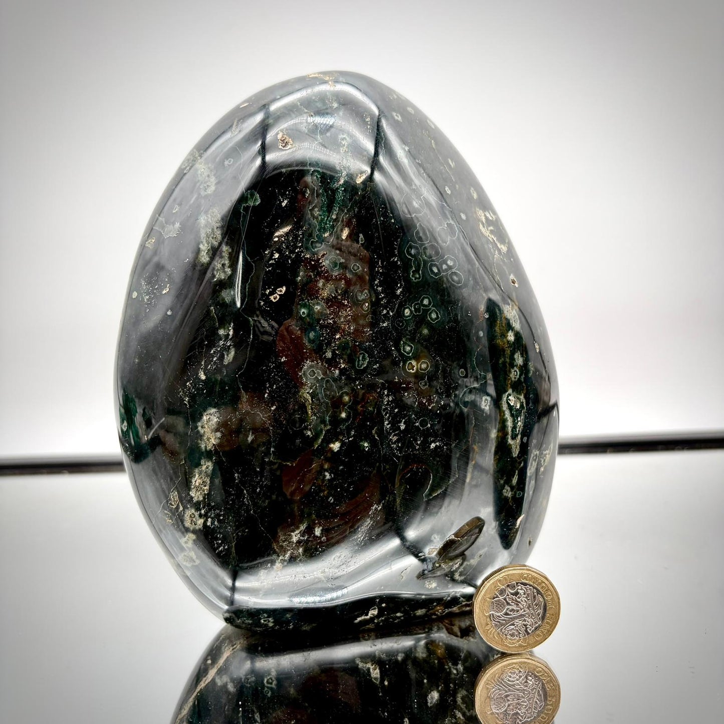 Ocean Jasper Freeform Pair – Matching Crystal Decor #4