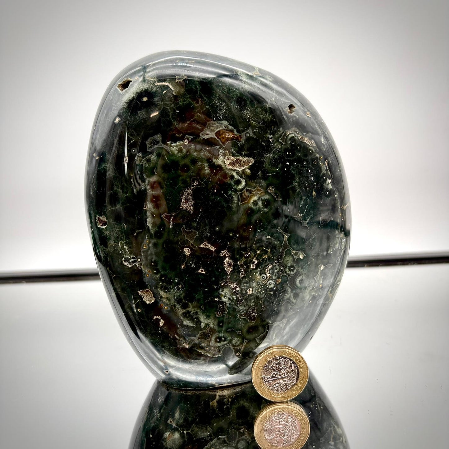 Ocean Jasper Freeform Pair – Matching Crystal Decor #4