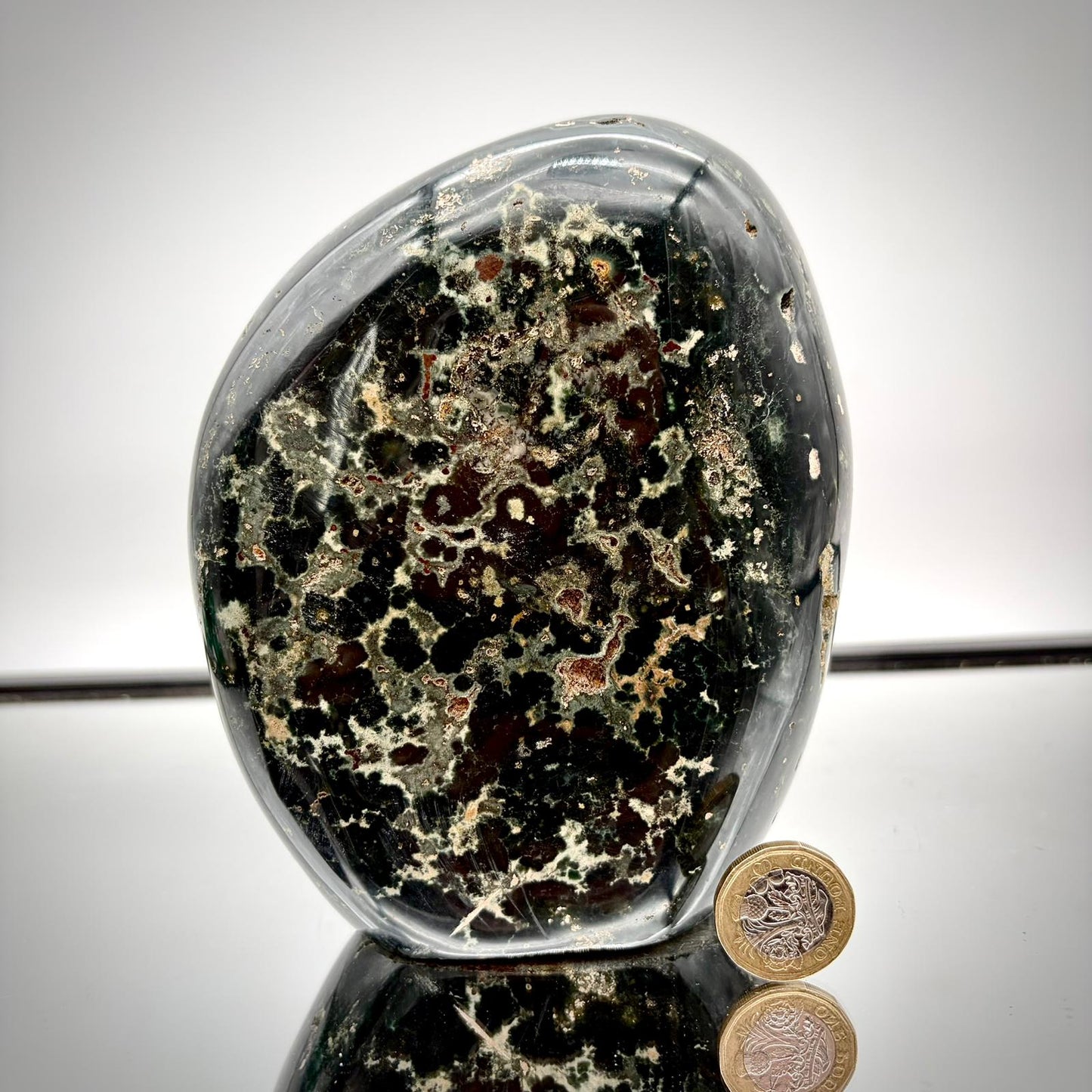 Ocean Jasper Freeform Pair – Matching Crystal Decor #4