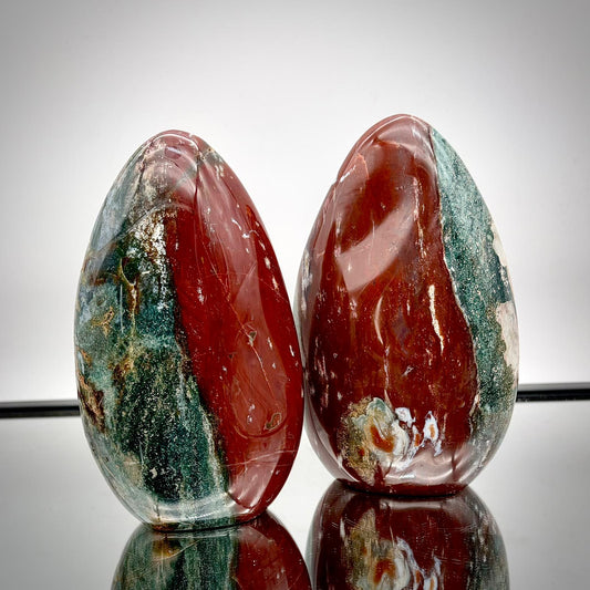 Ocean Jasper Freeform Pair – Matching Crystal Decor #5