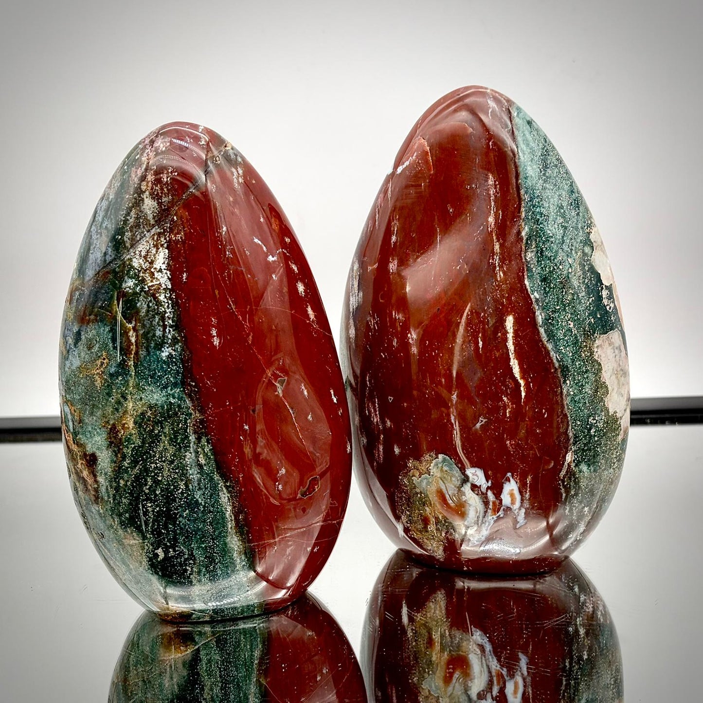 Ocean Jasper Freeform Pair – Matching Crystal Decor #5