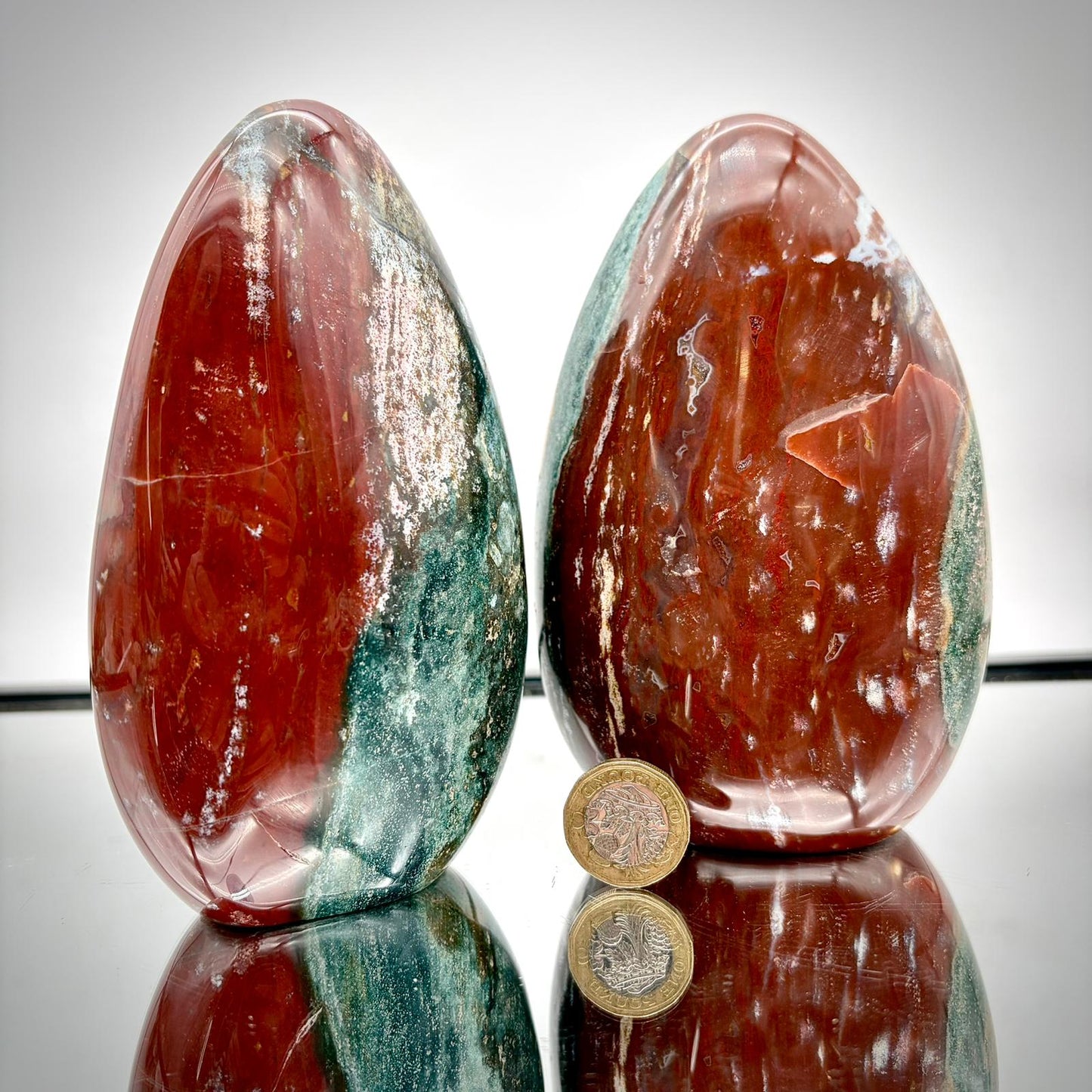 Ocean Jasper Freeform Pair – Matching Crystal Decor #5
