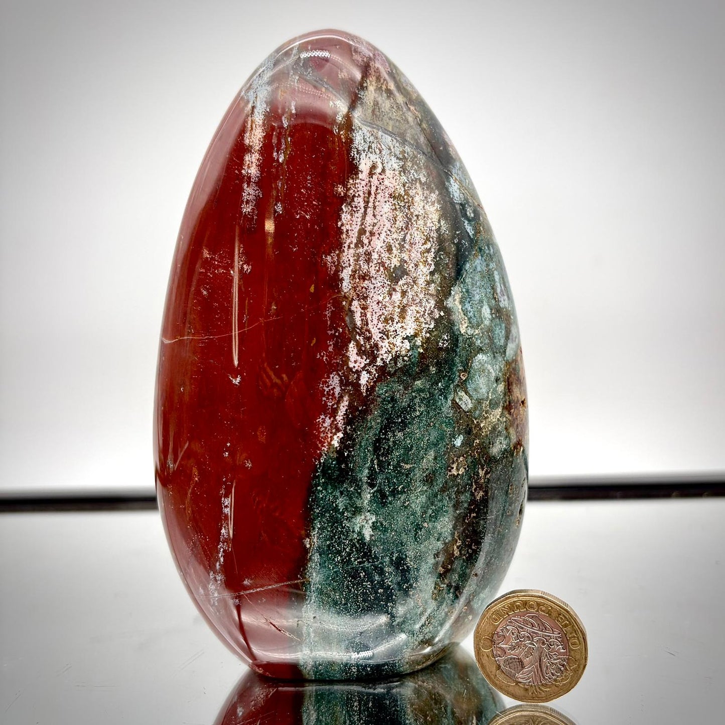 Ocean Jasper Freeform Pair – Matching Crystal Decor #5