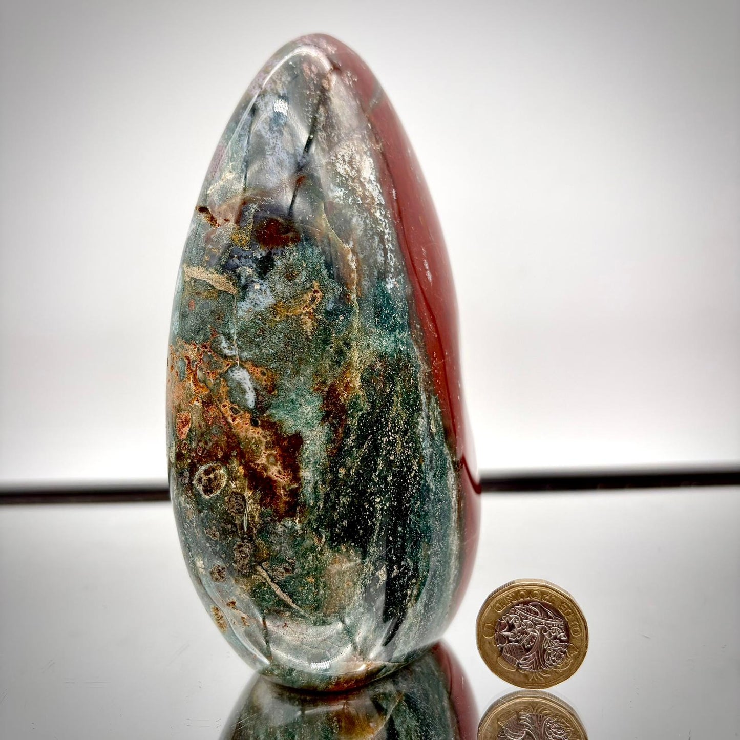Ocean Jasper Freeform Pair – Matching Crystal Decor #5