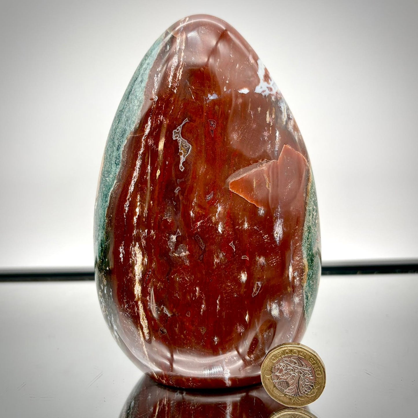 Ocean Jasper Freeform Pair – Matching Crystal Decor #5