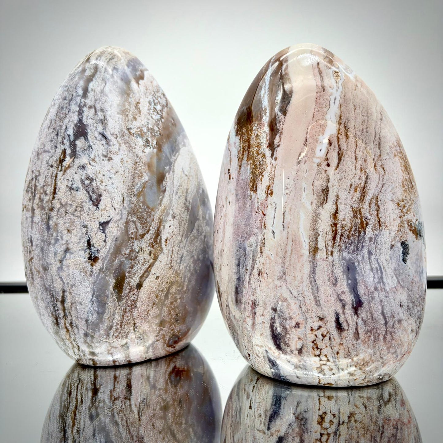 Ocean Jasper Freeform Pair – Matching Crystal Decor #6