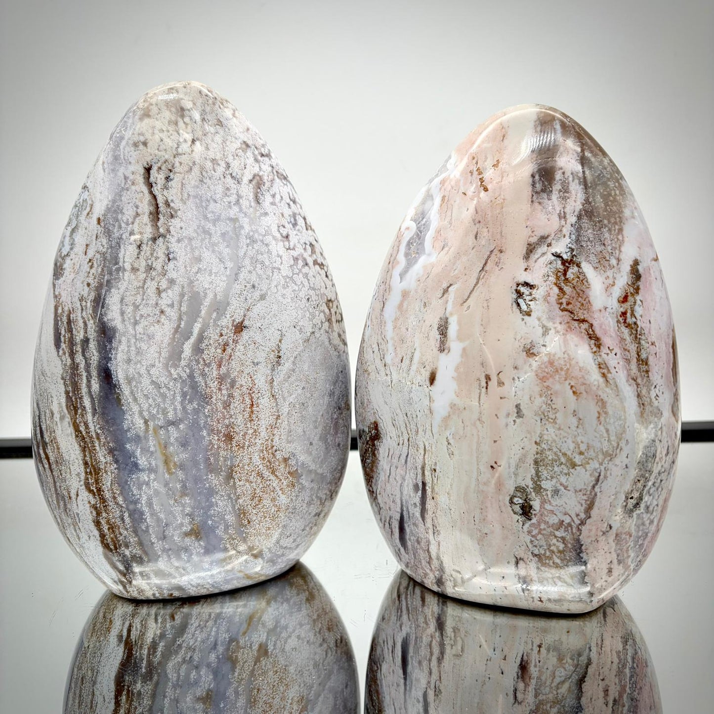 Ocean Jasper Freeform Pair – Matching Crystal Decor #6