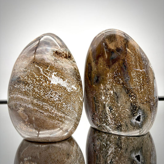 Ocean Jasper Freeform Pair – Matching Crystal Decor #7