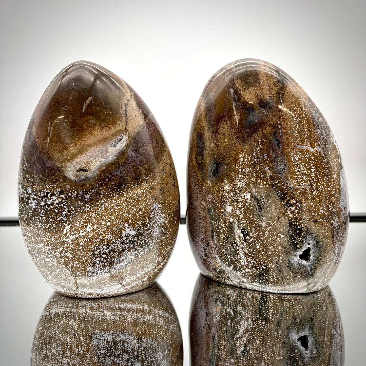 Ocean Jasper Freeform Pair – Matching Crystal Decor #7