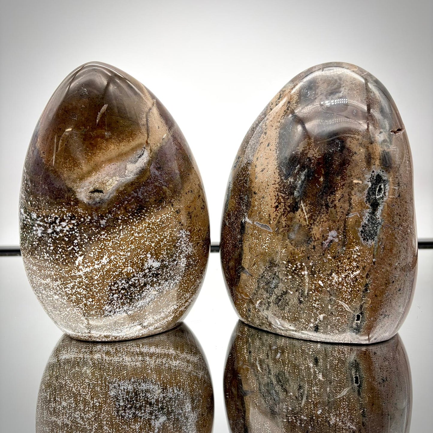Ocean Jasper Freeform Pair – Matching Crystal Decor #7