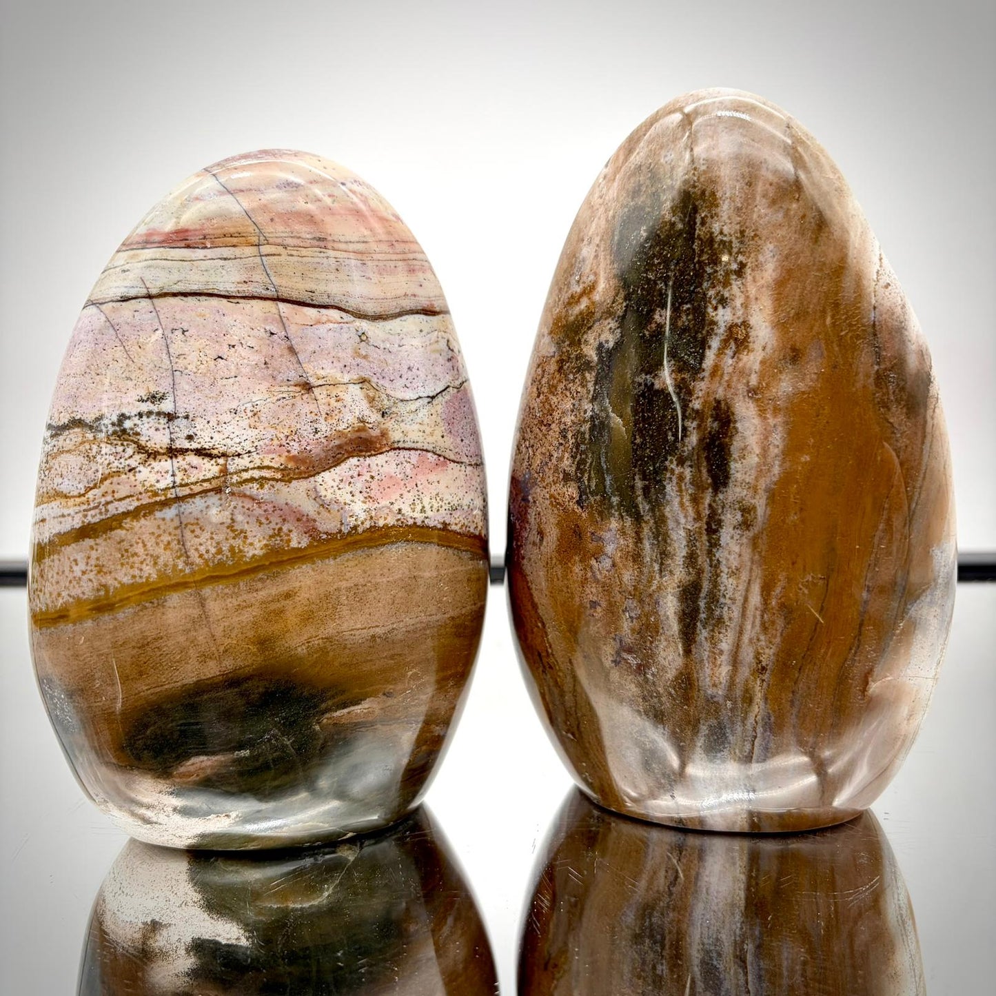 Ocean Jasper Freeform Pair – Matching Crystal Decor #8