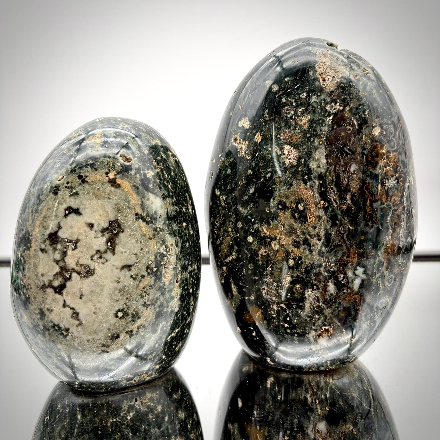 Ocean Jasper Freeform Pair – Matching Crystal Decor #9