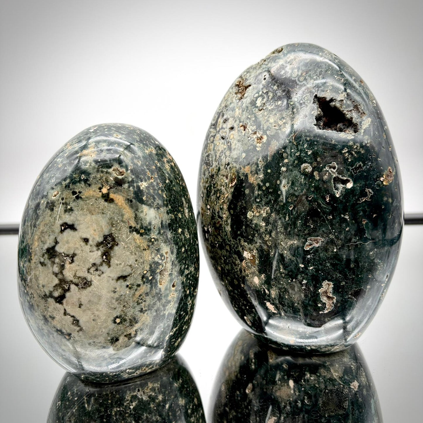 Ocean Jasper Freeform Pair – Matching Crystal Decor #9