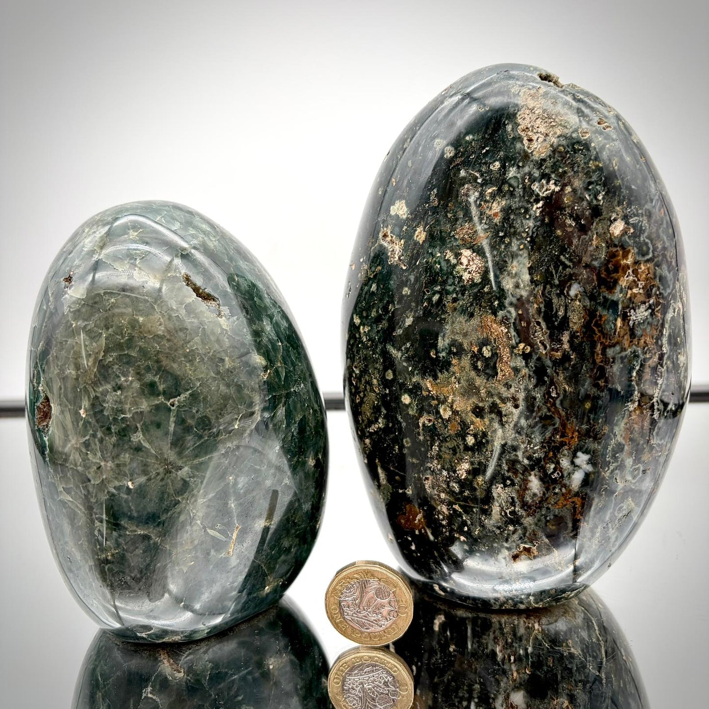 Ocean Jasper Freeform Pair – Matching Crystal Decor #9