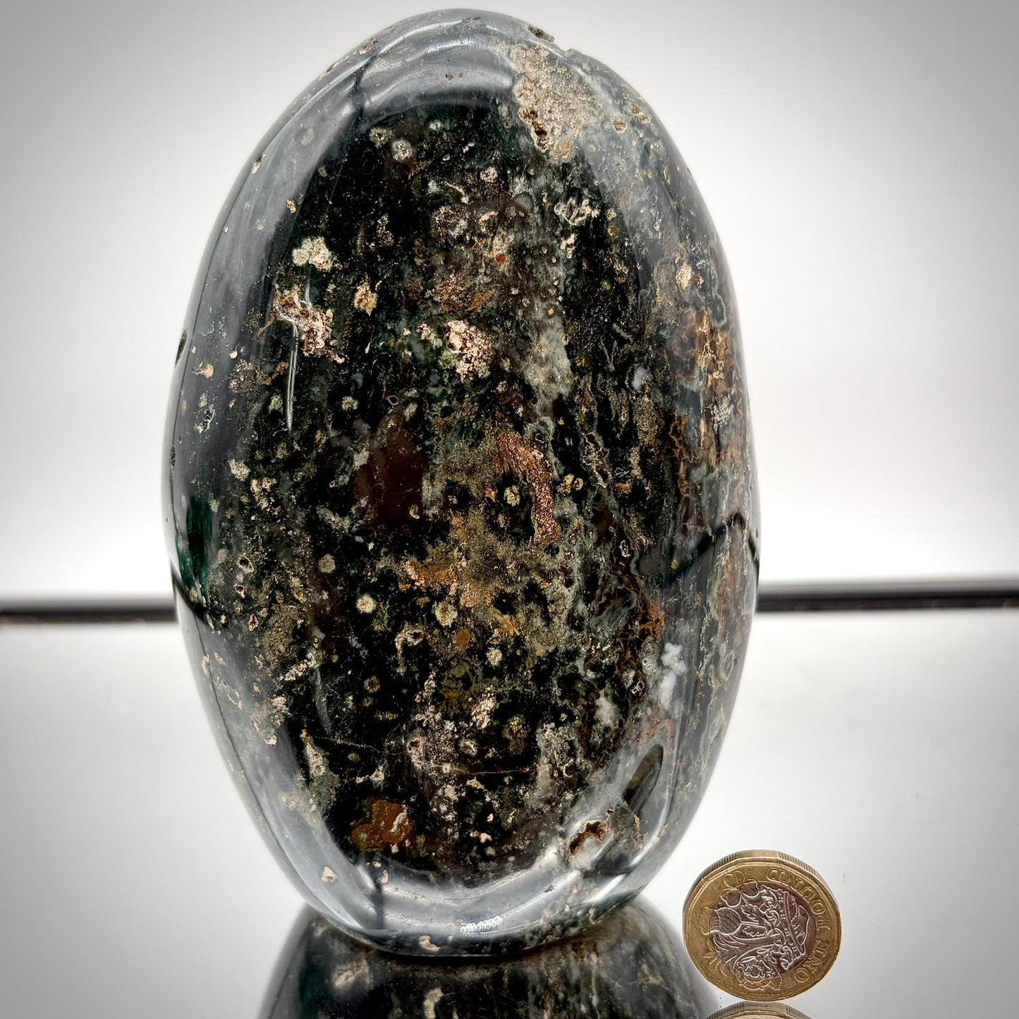 Ocean Jasper Freeform Pair – Matching Crystal Decor #9