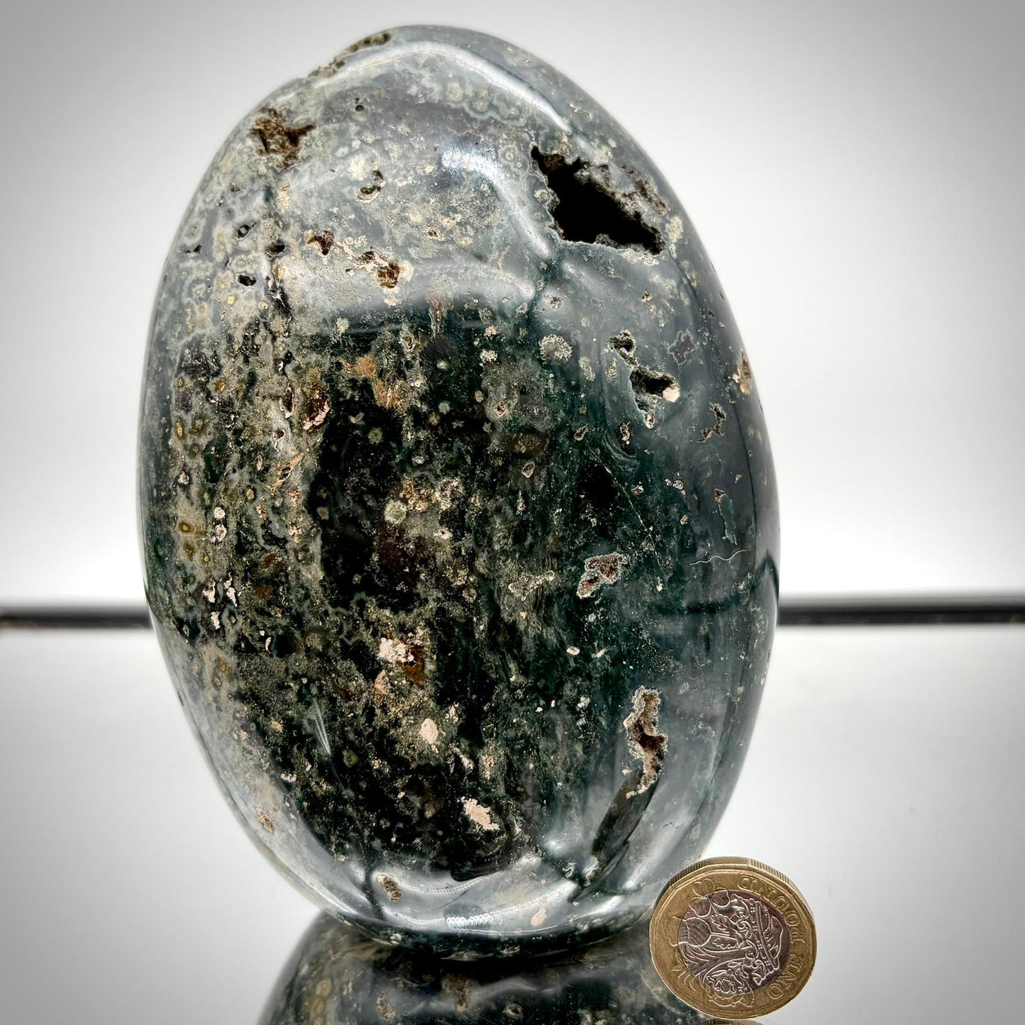 Ocean Jasper Freeform Pair – Matching Crystal Decor #9