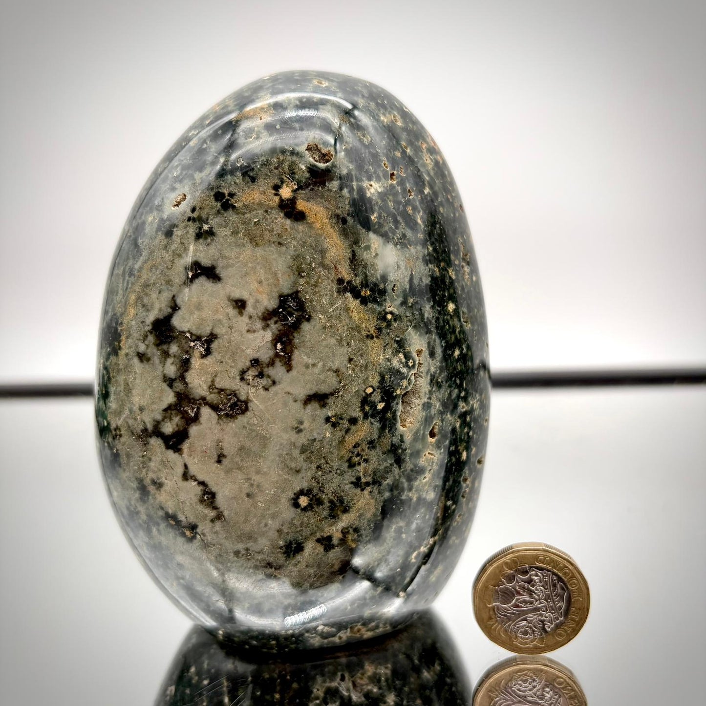 Ocean Jasper Freeform Pair – Matching Crystal Decor #9