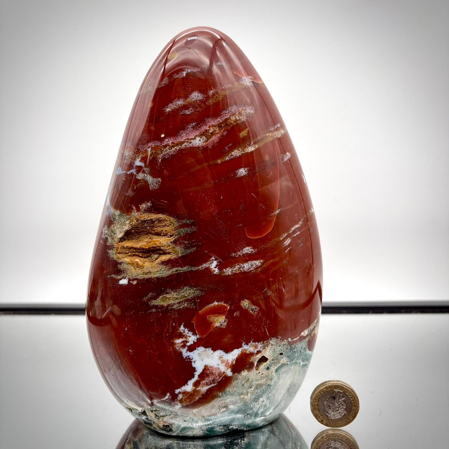 Ocean Jasper Freeform Pair – Matching Crystal Decor #10