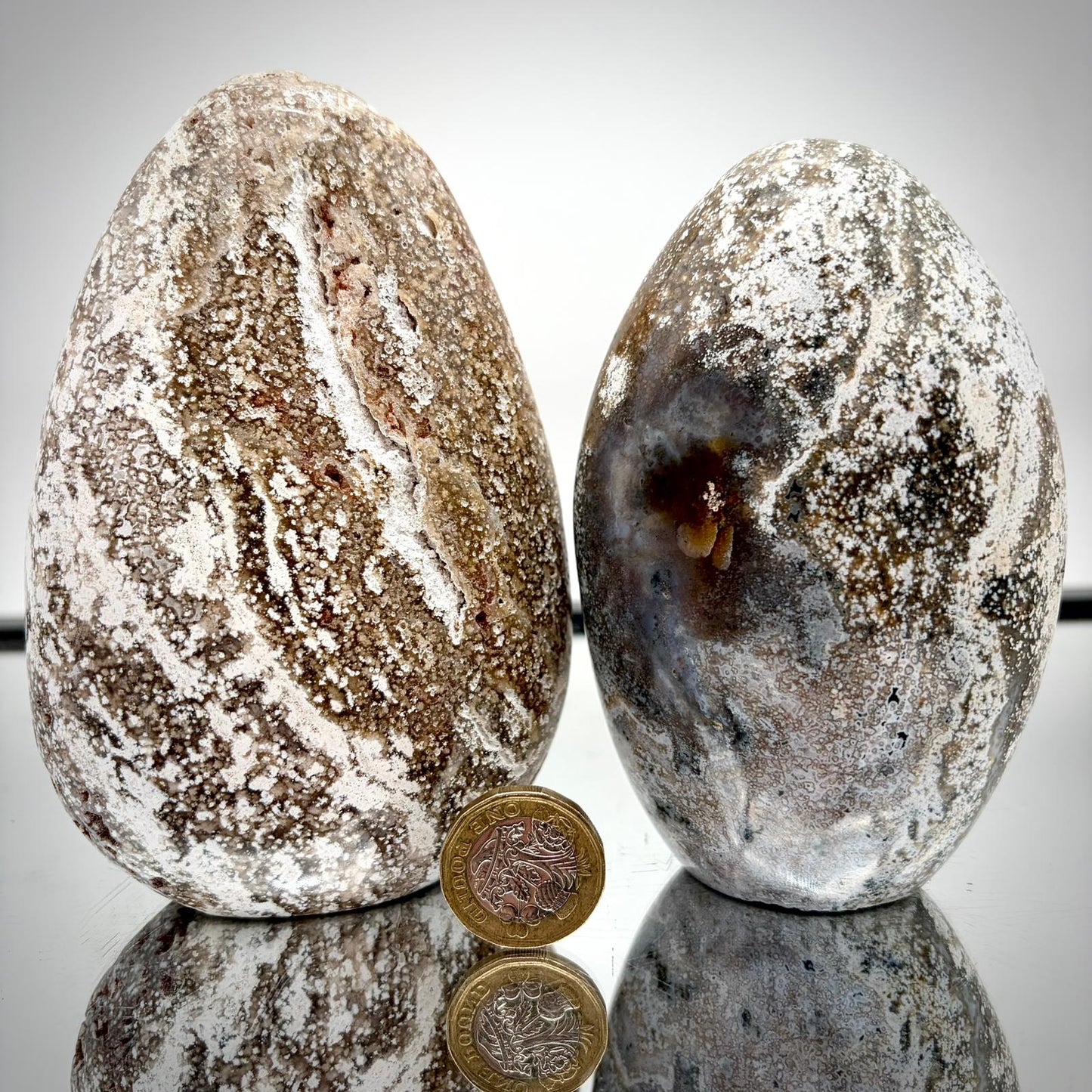 Ocean Jasper Freeform Pair – Matching Crystal Decor #11