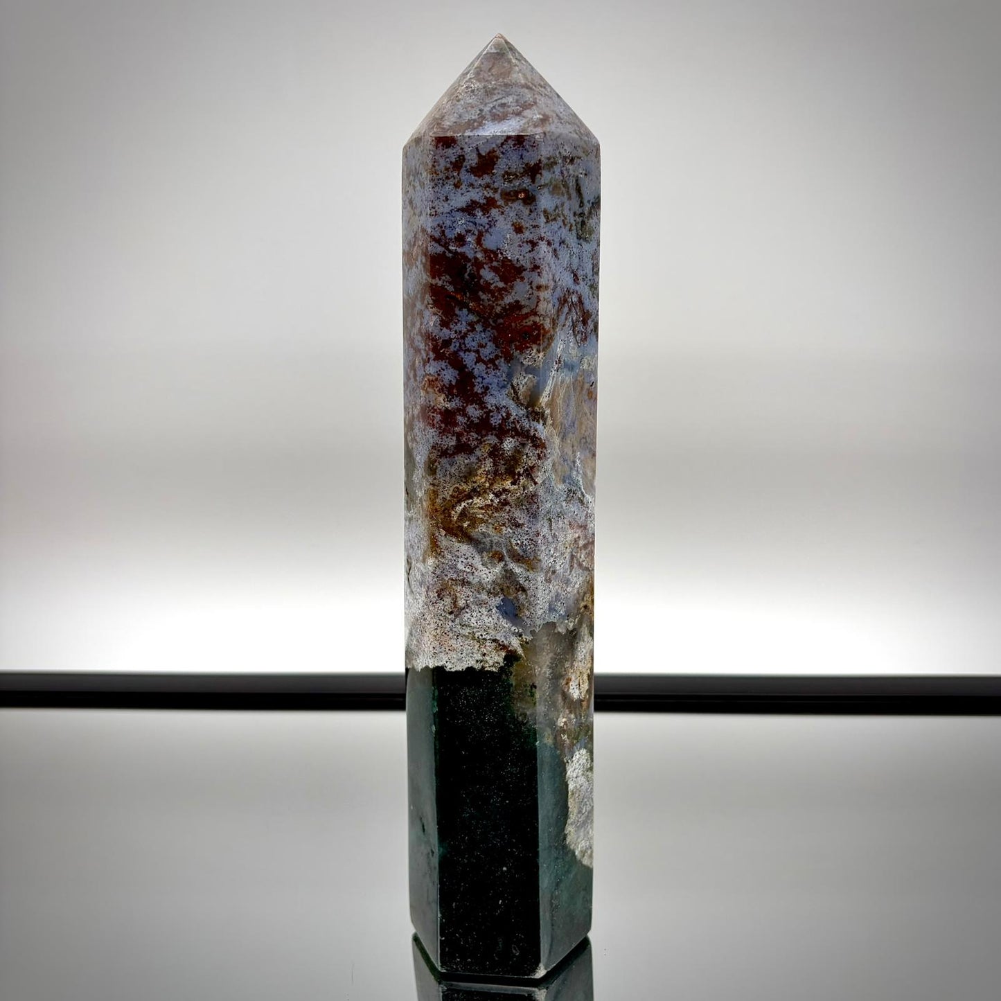 Ocean Jasper Tower Pair – Matching Crystal Decor #1